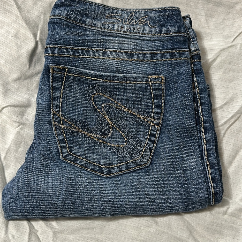 Silver Jeans Dark Blue Flare Women's Jeans